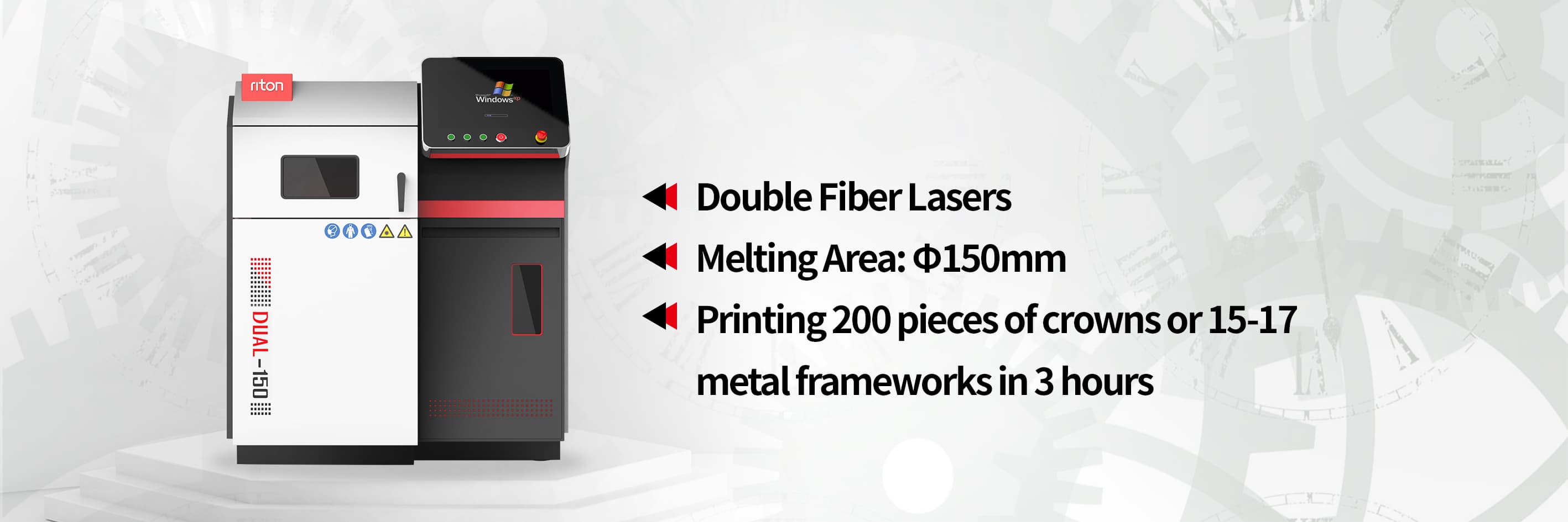the dual 150 is riton's dual laser large format metal 3d printer designed for mass production the dual 150 is riton's dual laser large format metal 3d printer designed for mass production